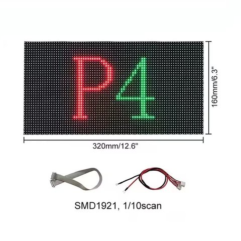 LED-модуль для рекламных экранов Hoozoe RGB-SMD1921 (p4, 320 × 160 мм, 80 × 40 точек, ІР65, 4500 нт) Превью 5