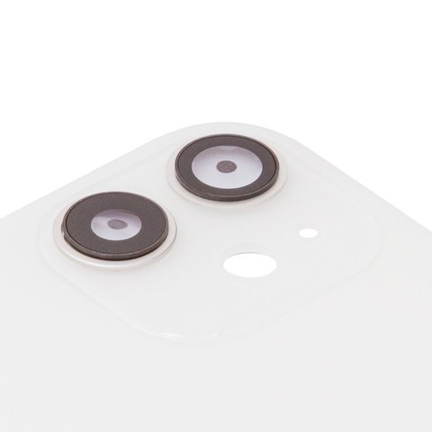 Housing Back Cover compatible with iPhone 11, (white, with camera lens, small hole) Preview 1