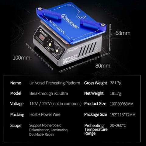 Preheating Platform Mechanic iX5 Ultra, (40-260°С) Preview 4