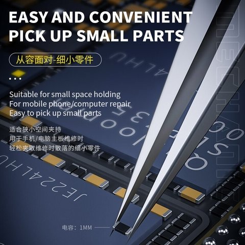 Mounting Tweezers Mechanic KA-11, (straight, 145 mm) Preview 3