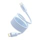 Cable USB Baseus PicoGo, 2xUSB tipo-C, 100 cm, 240 W, azul claro, magnético, de silicona, #P10376800311-00 Vista previa  1