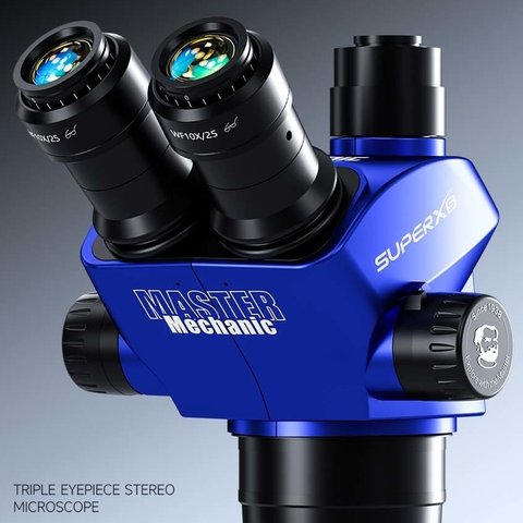 Microscopio Mechanic Super XS-DVS-1, trinocular, 6,7X-45X Vista previa  2