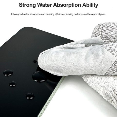 Microfiber Cloth RELIFE RL-045A, (for dust and fingerprints removing, 100 pcs., 100*100 mm) Preview 4