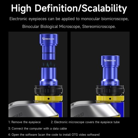 Camera-Eyepiece Mechanic MEC-4K, (for microscope) Preview 5