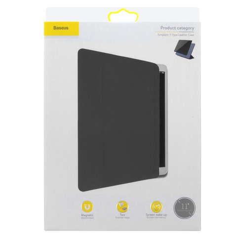 Funda Baseus puede usarse con Apple iPad Pro 11 2018, negro, magnético, libro, plástico, #LTAPIPD-ASM01 Vista previa  1