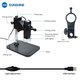 Microscopio Sunshine DM-1000S, USB, 2.0 MP, iluminación superior, hasta 1000X Vista previa  6