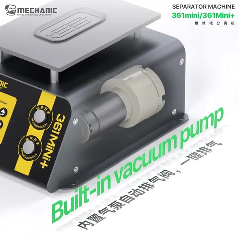 Dispositivo para despegar el módulo de pantalla Mechanic 361 mini, con bomba de vacío , 200W Vista previa  3