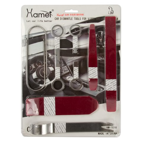 Набор инструментов для снятия обшивки (10 предметов, полиуретан/сталь) Превью 1