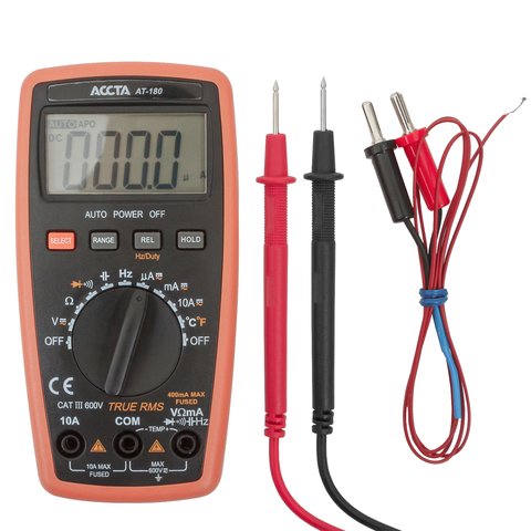 Карманный цифровой мультиметр Accta AT-180 Превью 6