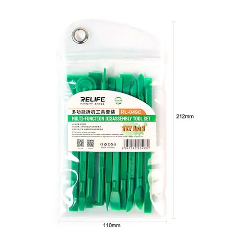 Набор инструментов для разборки мобильных устройств RELIFE RL-049C, 10 in 1 Превью 1