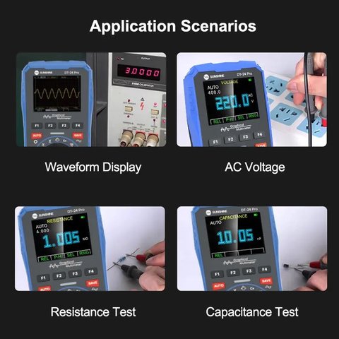 Мультиметр Sunshine DT-24 Pro, цифровий, з осцилографом Прев'ю 3