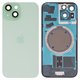Задняя панель корпуса для iPhone 15, зеленая, со стеклом камеры, HC Превью 1