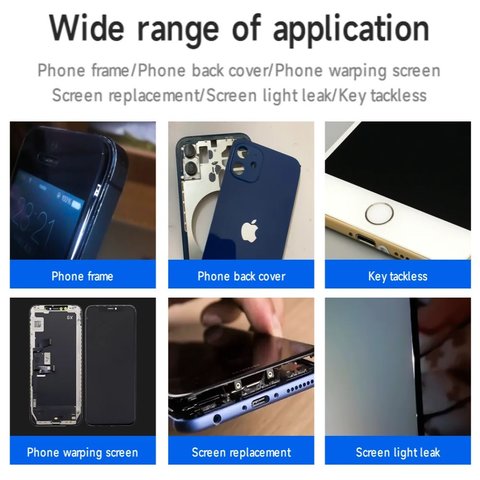 Клей Mechanic R7, высокотемпературный, черный, для приклеивания задних крышек, для дисплейных рамок, 60 мл Превью 7