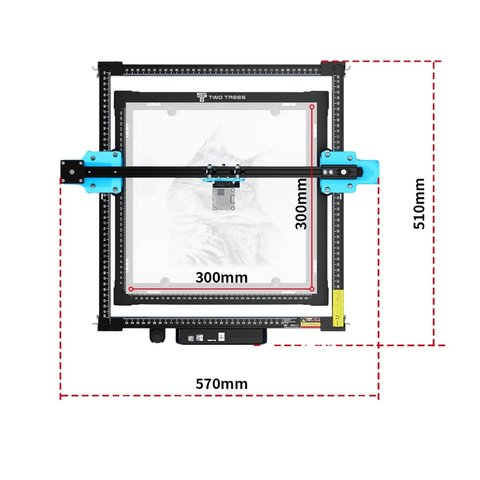 Лазерно-гравировальный станок TwoTrees TTS-10 Pro Превью 6